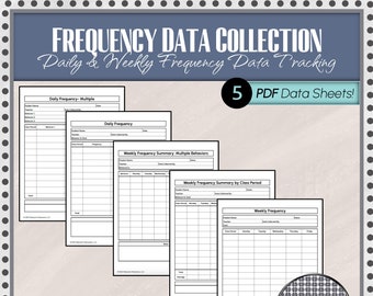 Frequency Data Collection Sheets
