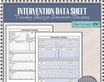 Intervention Data Tracking Sheet