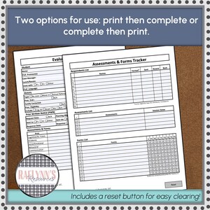 Special Education Evaluation Planning & Tracking Sheets - Etsy