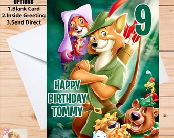 Robin Hood Birthday Card - Etsy UK