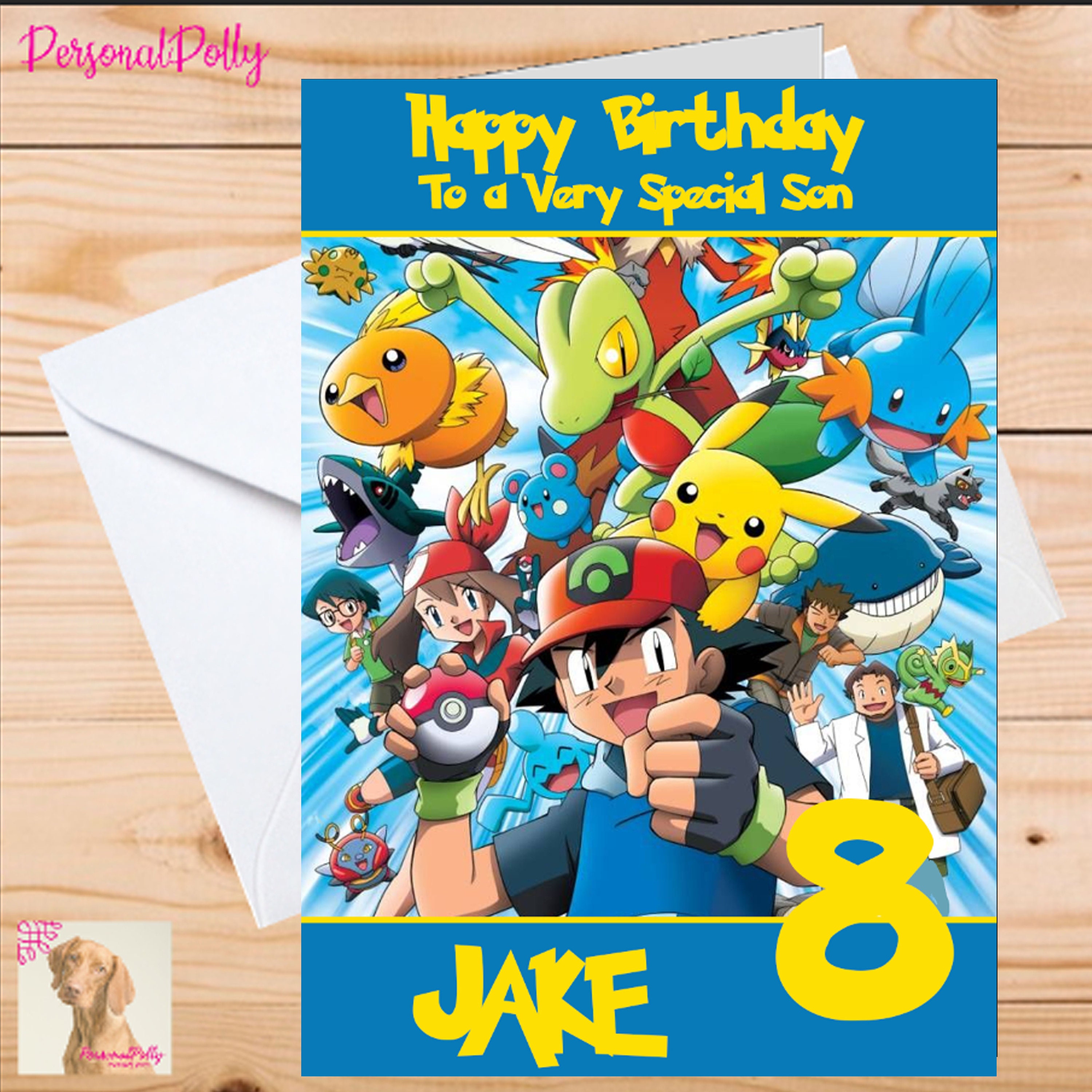 Pokémon Birthday Cards - Silly Robot Cards