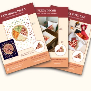 Pizza Quilt PDF Pattern Bundle: Quilt, Bag, Decor