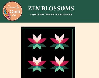 Zen Blossoms Quilt - PDF Pattern
