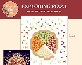 Exploding Pizza Quilt - PDF pattern