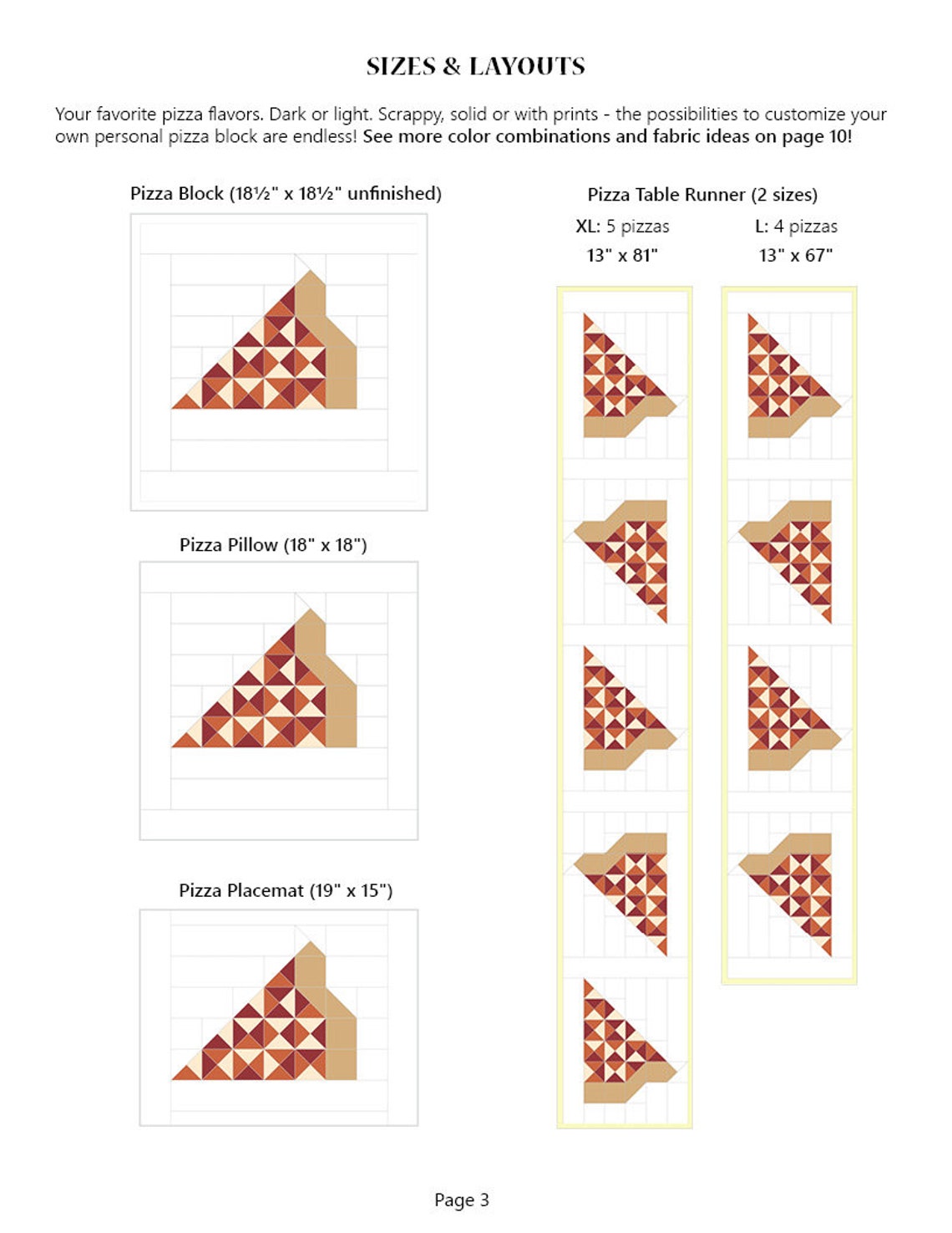 Pizza Checkers Pattern Pizza Decor - PDF Pattern - Etsy
