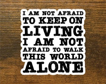 Famous Last Words Quote Sticker - My Chemical Romance