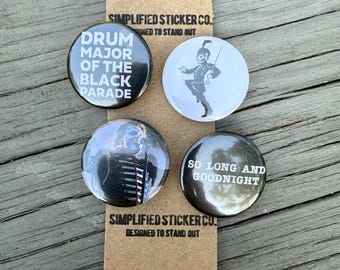 Handmade My Chemical Romance Buttons - Miscellaneous Button Pack!