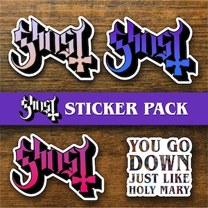 GHOST BAND Sticker Pack - 4 pack of stickers