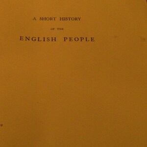 A short History of the English People Vol 4 by J.R Green, M.A