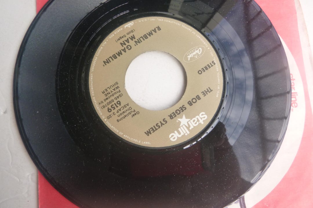 The Bob Seger System Ramblin' Gamblin' Man 45 RECORD 6159 Starline