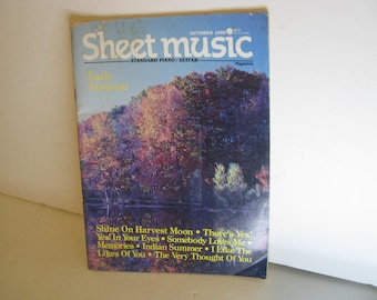 Sheet Music Magazine Standard Piano/Guitar October 1986  Early Autumn