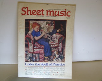 Sheet Music Magazine  Issue August/September 1986 Standard Piano /Guitar