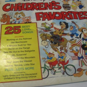 Larry Groce And The Disneyland Children's Sing-Along Chorus – Disney's Children's Favorites (Volume I)  Disneyland – 1V 8120