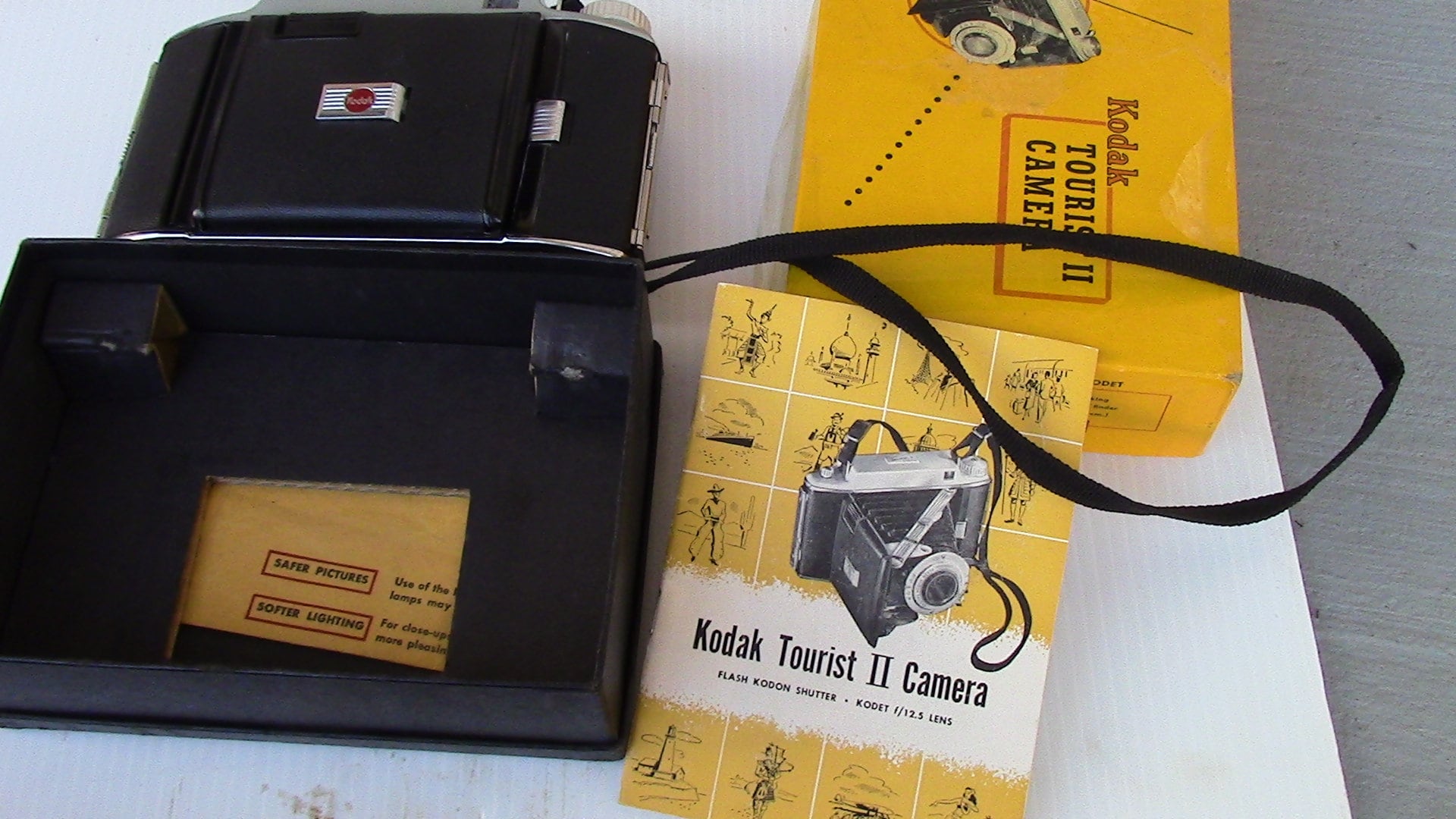 Kodak Tourist II Camera With Original Box and Manual Etsy
