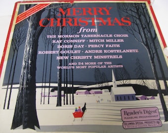 Reader's  Digest  Merry Christmas from The Mormon Tabernacle Choir 4 Vinyl LP Box Set