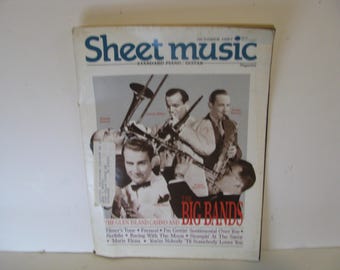 Sheet Music Magazine  October 87   Standard Piano / Guitar