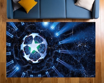 Tapete de campo de futebol, tapete para quarto infantil, tapete personalizado, tapete antiderrapante, presente para ele, tapetes para quarto de menino, tapete popular, tapete para sala de estar, tapete de área