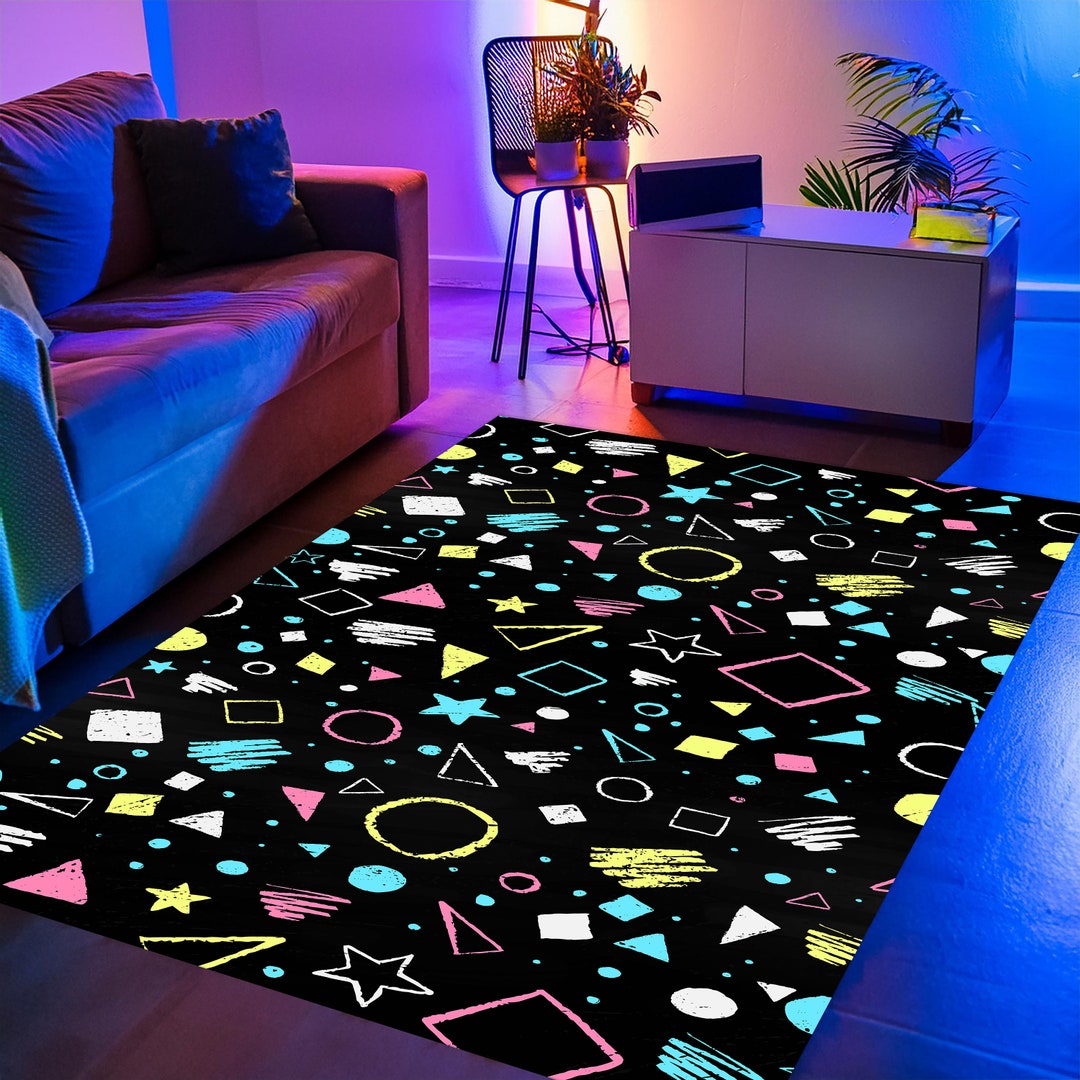 Arcade Rug, Alley Rug, Gamer Rug, 80s Rug, Retro Rug, Washable Rug, Non ...
