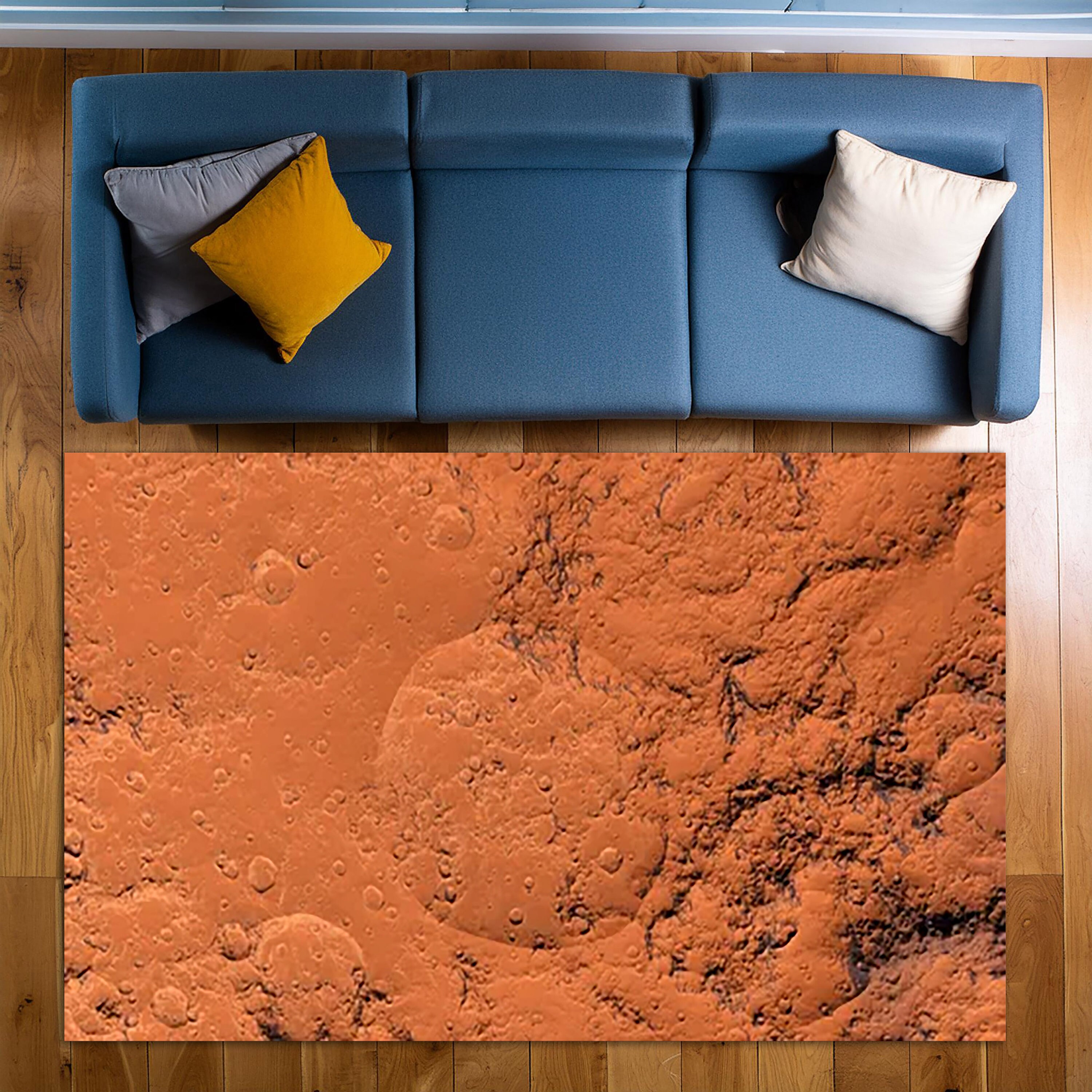 Mars Surface Rug, Red Land Design, Mars Photo Rug, Space Lover Rug ...