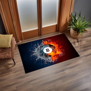 Billiard Lover Rug, Billiards Rug,Billiard Ball Rug, Game Room Rug,Board Game Rug,Gift For Billiard Lovers,Teen Room Rug,Playroom Rug