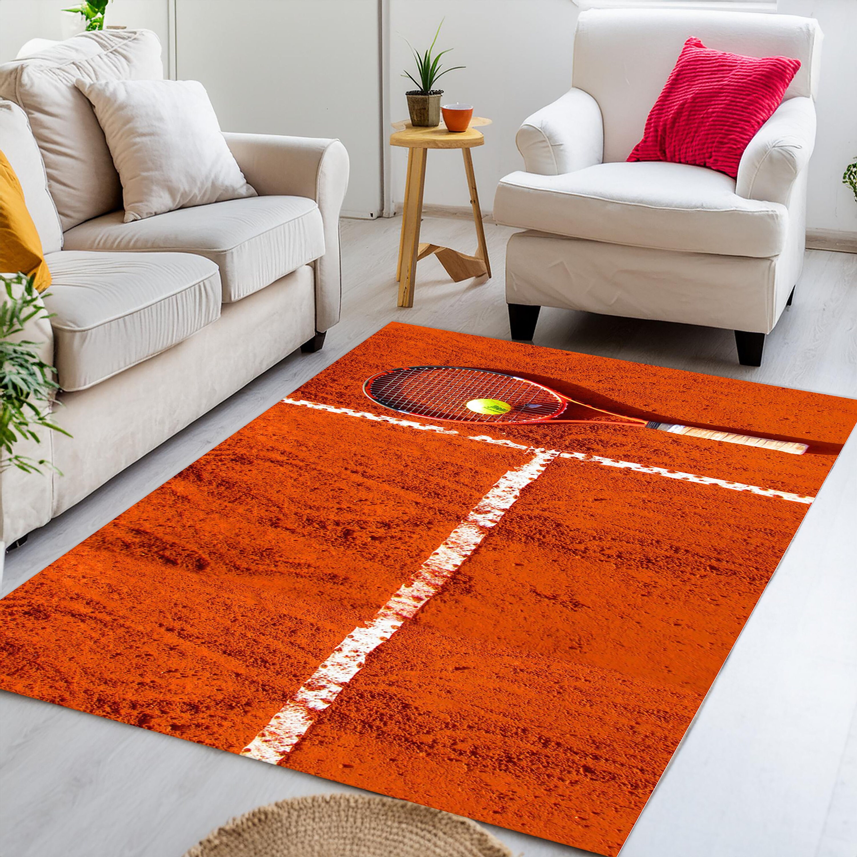 Tennis Court Rug, Tennis Field Carpet, Tennis Rug, Sport Rug, Rugs for ...