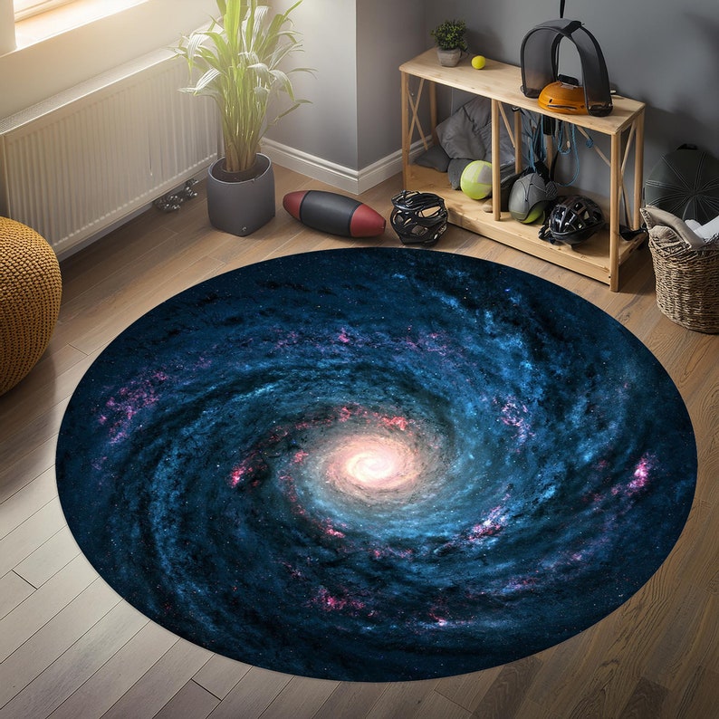 Milky Way Rug, Round Rug, Planet Rug, Space Rug, Galaxy Rug ...
