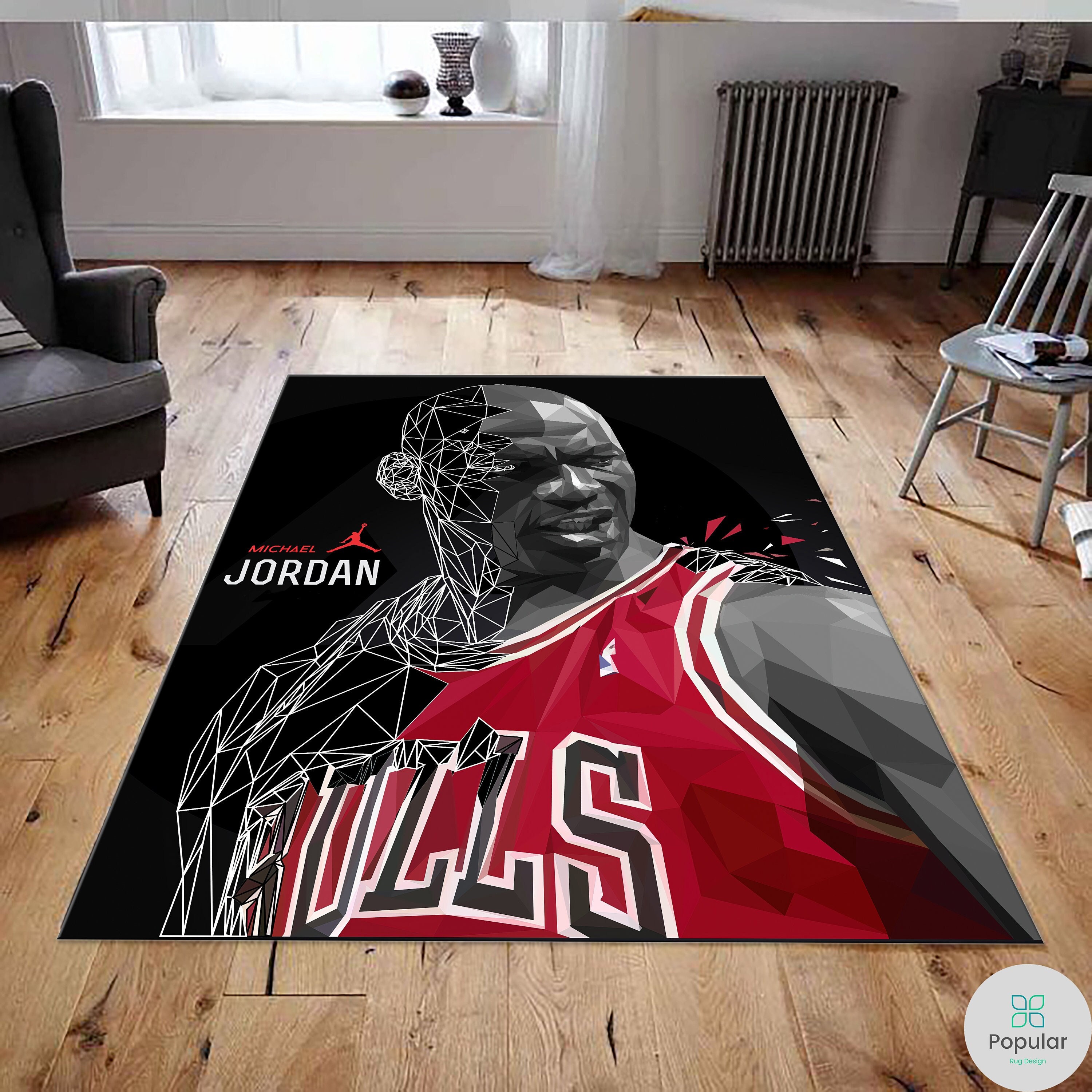 Løs Ni Beregn Michael Jordan Rug Air Jordan Rug basketball Carpet Custom - Etsy