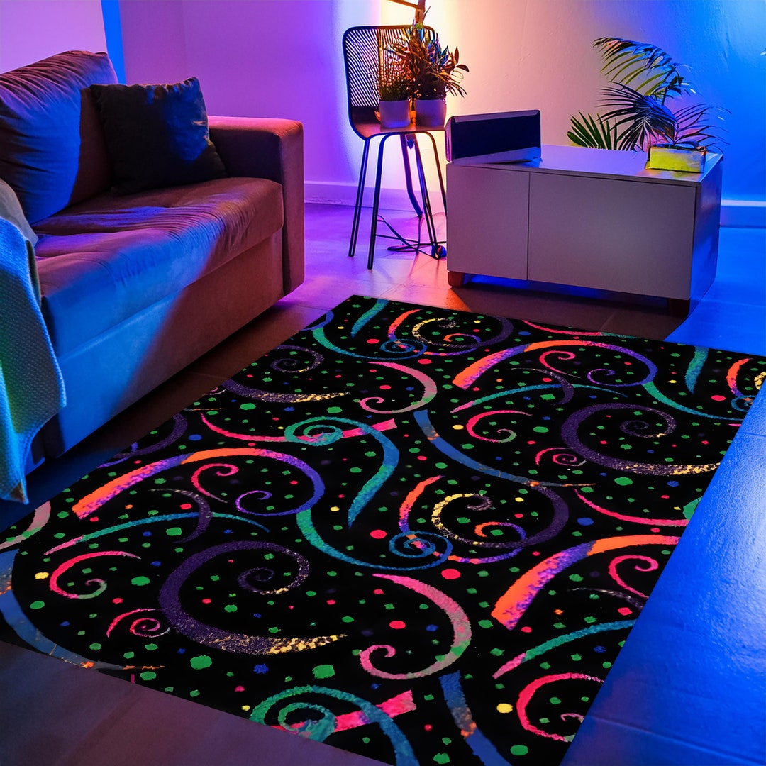 Arcade Rug, Alley Rug, Gamer Rug, 80s Rug, Retro Rug, Washable Rug, Non