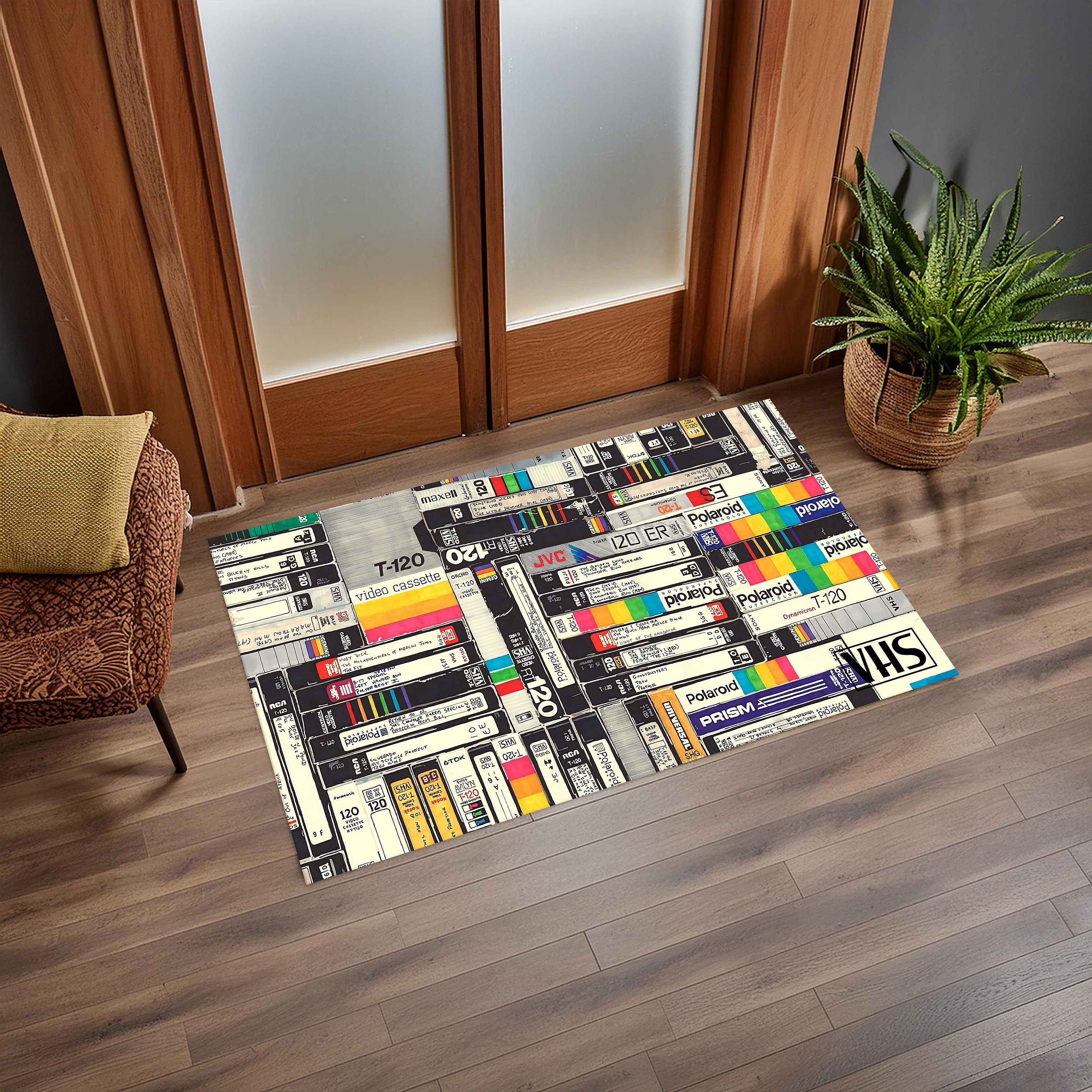 Tape Rug, Vhs Rug Rug,retro Cassette Rug, 80s Rug,retro Rug,living Room ...