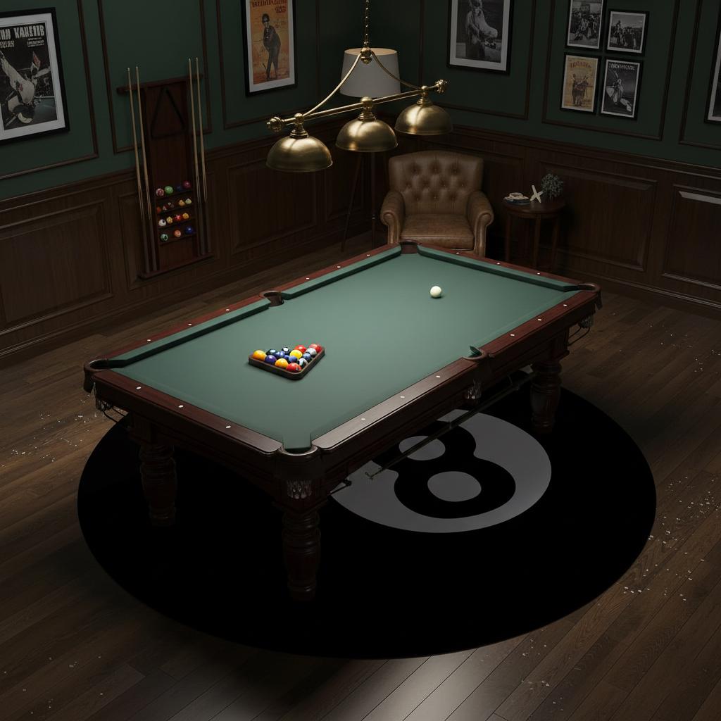 Eight Ball Rug,billiards Rug,magic Ball Rug,eight Ball Round Rug,rugs ...