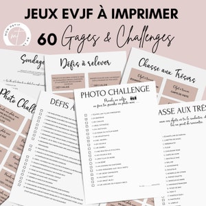 EVJF games to print - 60 Gages, Challenges & Challenges for a bachelorette party in town - EVJF animations - EVJF - 009