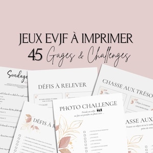 Jeux EVJF à imprimer - 45 Gages, Défis & Challenges pour un enterrement de vie de jeune fille en ville - Activités EVJF -Animations EVJF 002