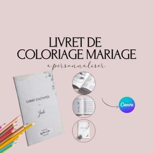 Livret de coloriage - Livret d'activités mariage -  Livret activité mariage - Jeux enfants mariage - Kit activités mariage - Jeux Mariage