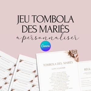 Wedding Raffle Game - Ideal Activity for a Wedding - Wedding Lottery - French Wedding Games - Wedding Raffle Gift Idea - EVJF