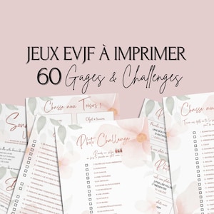 Jeux EVJF à imprimer - 60 Gages, Défis & Challenges pour un enterrement de vie de jeune fille en ville - Activité EVJF -  Idée evjf - 005