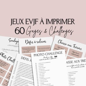 Jeux EVJF à imprimer - 60 Gages, Défis & Challenges pour un enterrement de vie de jeune fille en ville - Animations EVJF - EVJF - 009