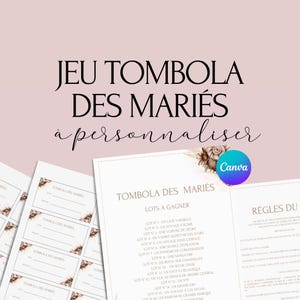 Wedding Raffle Game - Ideal Activity for a Wedding - Wedding Lottery - French Wedding Games - Wedding Raffle Gift Idea - EVJF