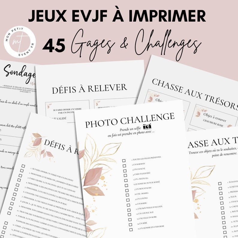 Jeux EVJF Uniques et Amusants pour future mariée