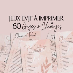 Jeux EVJF à imprimer - 60 Gages, Défis & Challenges pour un enterrement de vie de jeune fille en ville- Animations EVJF - Gages EVJF - 007