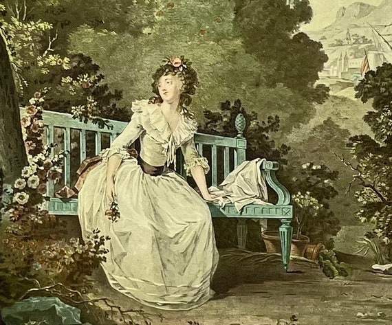 Madame Dugazon! Louise-rosalie Lefebvre! Illustrated Plate! Offset