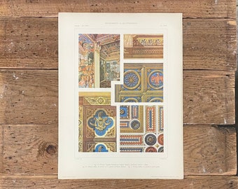 1925 Italian Renaissance Architecture Print: Florence Palace Gallery Wall Art