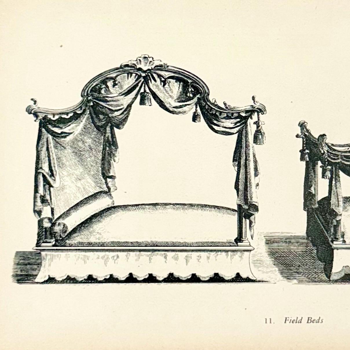 Cornices Rococo Chippendale Bed Cornices & Field Beds Print: 1949 Rococo Furniture ...
