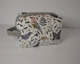 Bird Pouch- Bag, Makeup Bag