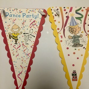 Charlie Brown and Friends Birthday Banner