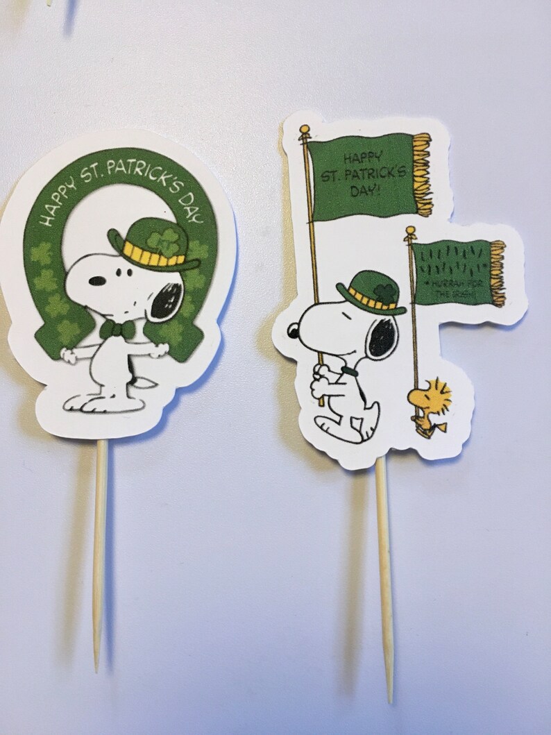 Snoopy Peanuts Cupcake Toppers/picks - Etsy