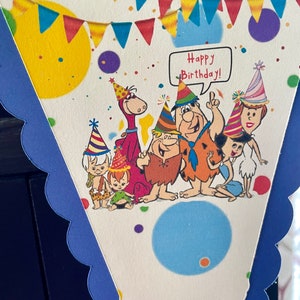 Flintstones-Penant Birthday Banner