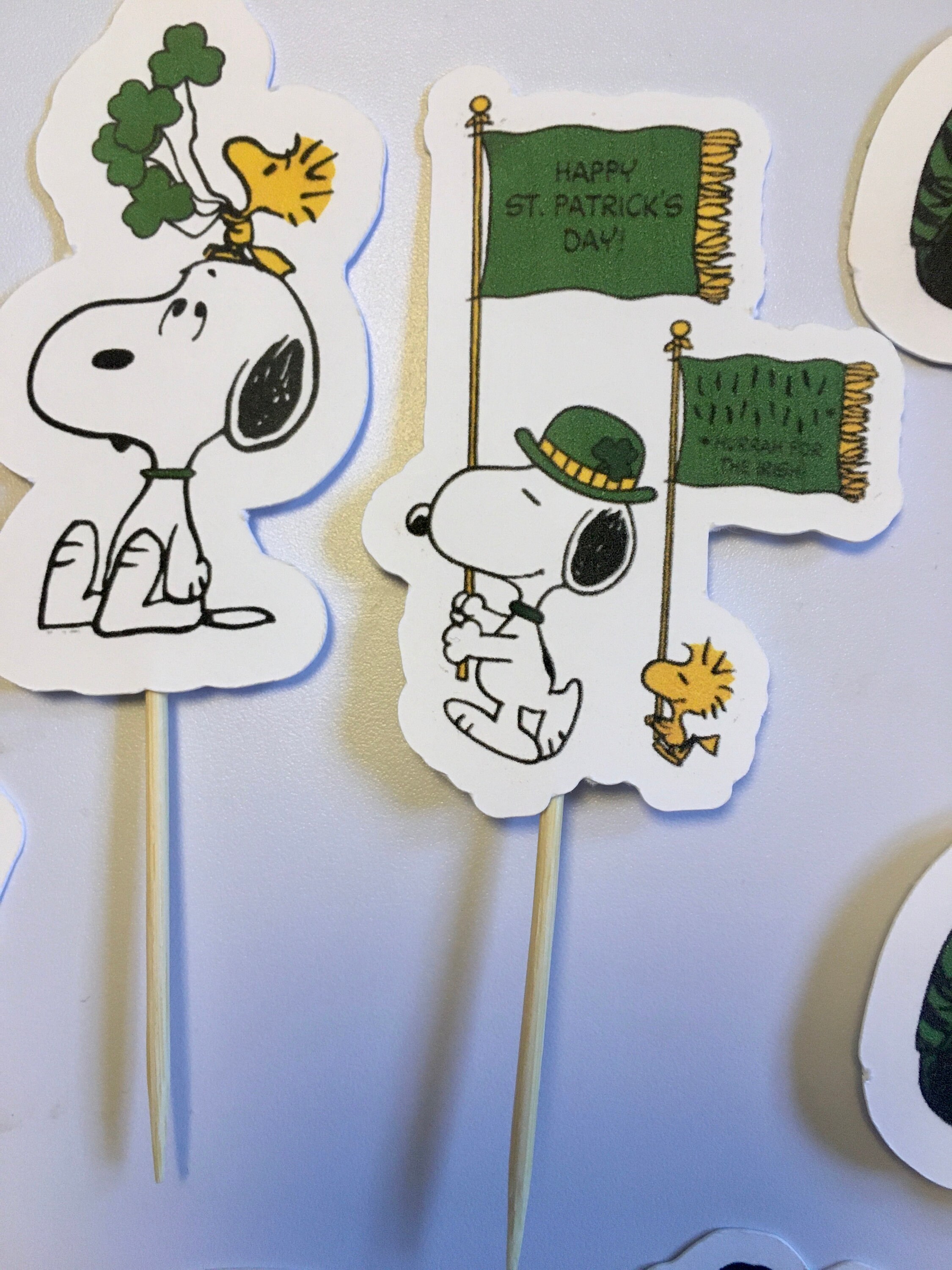 Snoopy Peanuts Cupcake Toppers/picks - Etsy