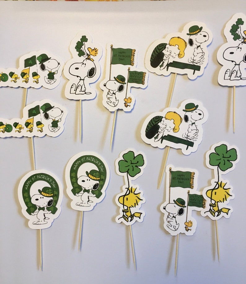 Snoopy Peanuts Cupcake Toppers/picks - Etsy