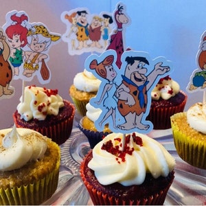 The Flintstone- Cupcake Topper/Picks