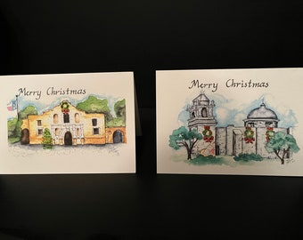 San Antonio Missions Christmas Cards